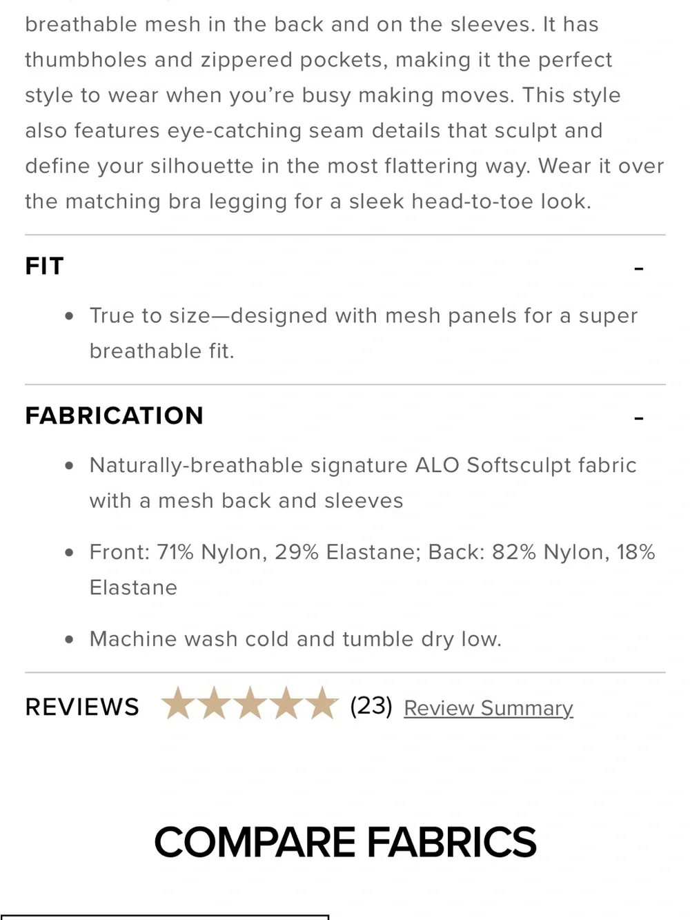ALO Yoga soft sculpt superset full zip jacket
